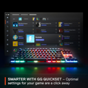 SteelSeries Apex Pro Esports TKL Gen 3 Quantum 2.0 Dual Wireless/ Bluetooth/Wired Mechanical Gaming Keyboard, Omnipoint 3.0 Smarter GG QuickSet, Dynamic Per-Key RGB illumination, OLED Smart Display, Magnetic Wrist Rest, For PC/PS5 & Xbox