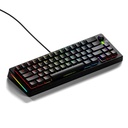 Glorious GMMK3 65% Wired Mechanical Keyboard DoubleShot Keycaps Glorious Fox lubed Linear Switches (Arabic) - Black