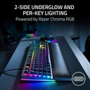 Razer BlackWidow V4 Mechanical Gaming Keyboard: Green Switches Tactile & Clicky, Chroma RGB, 6 Macro Keys, Magnetic Wrist Rest, Doubleshot ABS Keycaps, Roller & Media Keys - Black