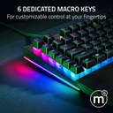 Razer BlackWidow V4 Mechanical Gaming Keyboard: Green Switches Tactile & Clicky, Chroma RGB, 6 Macro Keys, Magnetic Wrist Rest, Doubleshot ABS Keycaps, Roller & Media Keys - Black