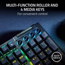 Razer BlackWidow V4 Mechanical Gaming Keyboard: Green Switches Tactile & Clicky, Chroma RGB, 6 Macro Keys, Magnetic Wrist Rest, Doubleshot ABS Keycaps, Roller & Media Keys - Black