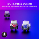 Asus X902 Rog Strix Scope II 96 RX Wireless Optical Mechanical Gaming Keyboard Rog RX Blue Switch Clicky And Speedy (Arabic) - White