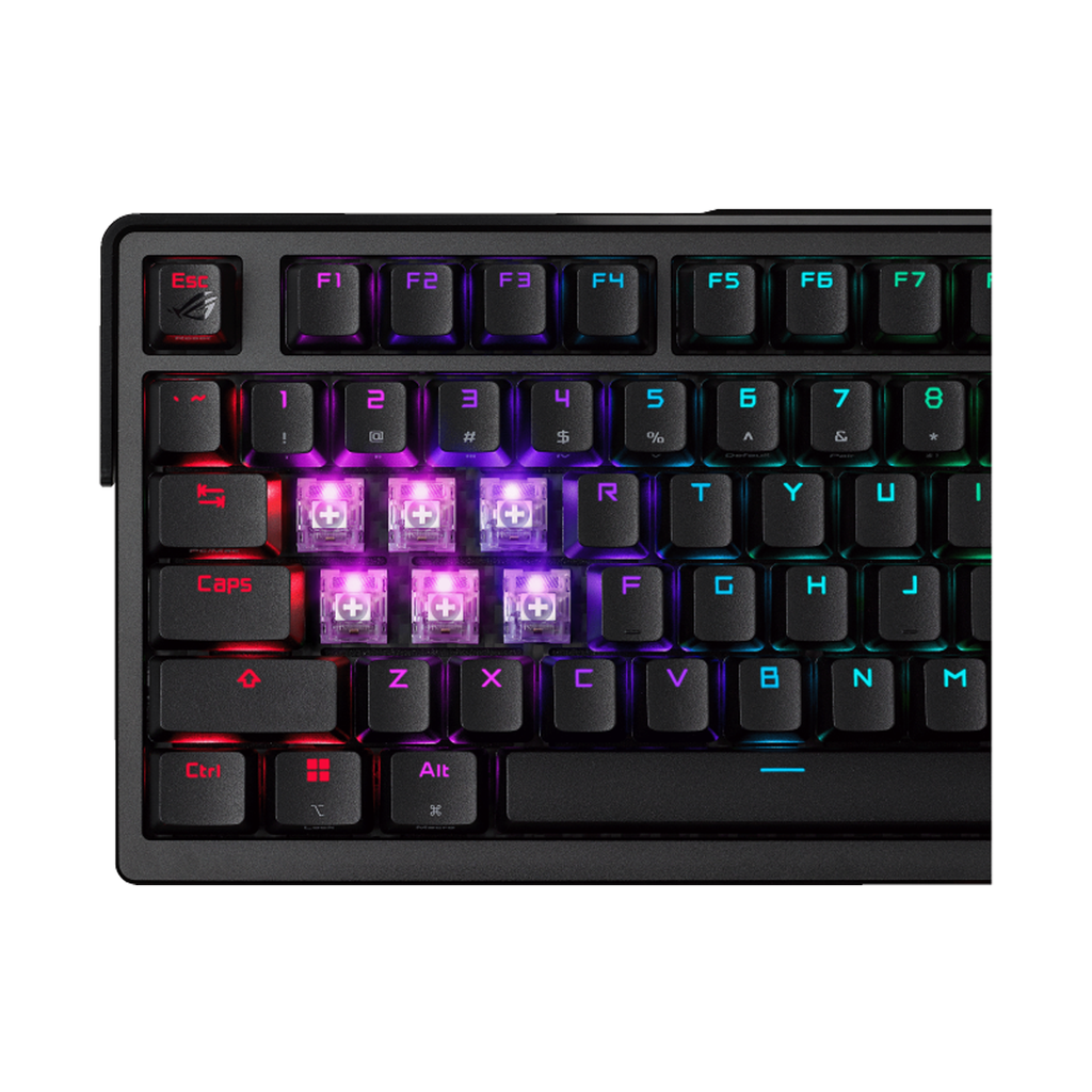 Asus M702 Rog Azoth Extreme 75% Wireless/Bluetooth Mechanical Gaming Keyboard Rog NX Snow Switches Refined Linear (Arabic) - Black