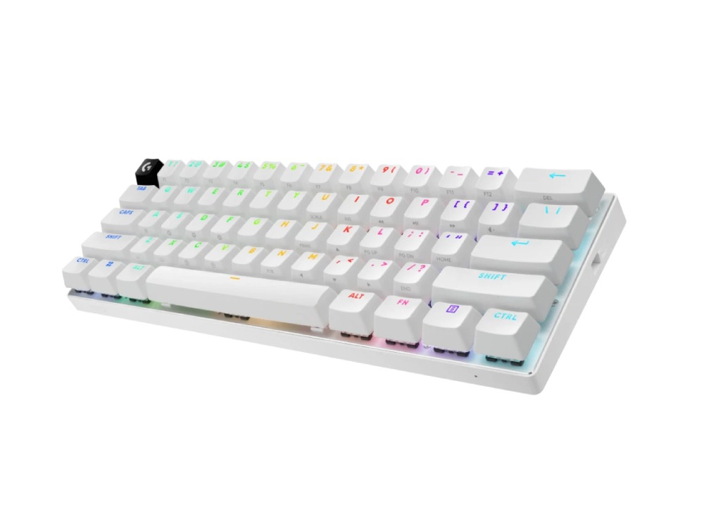 Logitech Pro X 60 Light Speed Wireless Gaming Keyboard Dual Shot PBT GX Optical Tactile Switch - White