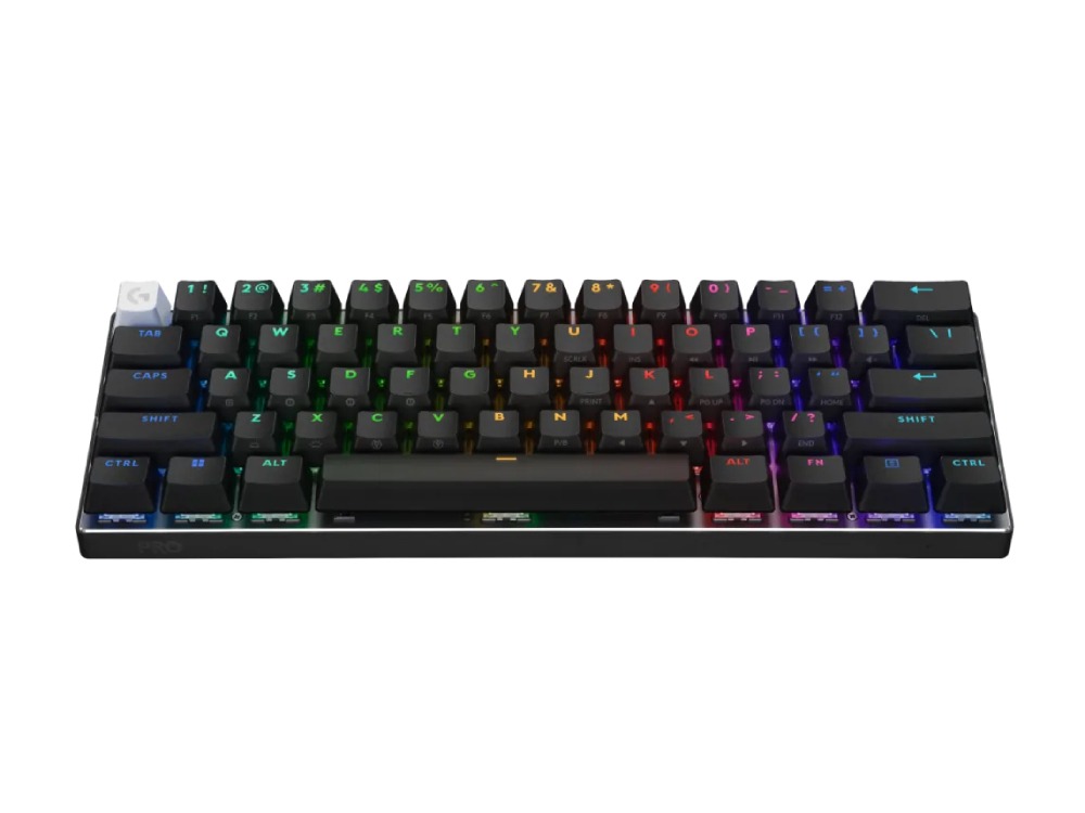 Logitech Pro X 60 Light Speed Wireless Gaming Keyboard Dual Shot PBT GX Optical Tactile Switch - Black