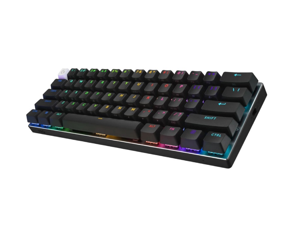 Logitech Pro X 60 Light Speed Wireless Gaming Keyboard Dual Shot PBT GX Optical Tactile Switch - Black