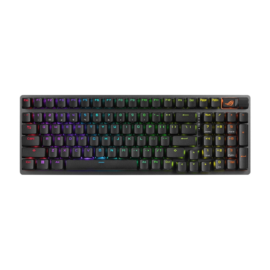 Asus X901 Rog Strix Scope II 96 Wireless RGB Mechanical Gaming KeyBoard NX Snow Switch Refined Linear - Black