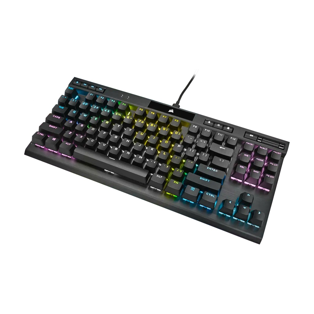 Corsair K70 RGB TKL Champion Series Optical-Mechanical Gaming Keyboard with PBT Double Shot Pro Keycaps