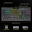 Corsair K70 RGB TKL Champion Series Optical-Mechanical Gaming Keyboard with PBT Double Shot Pro Keycaps