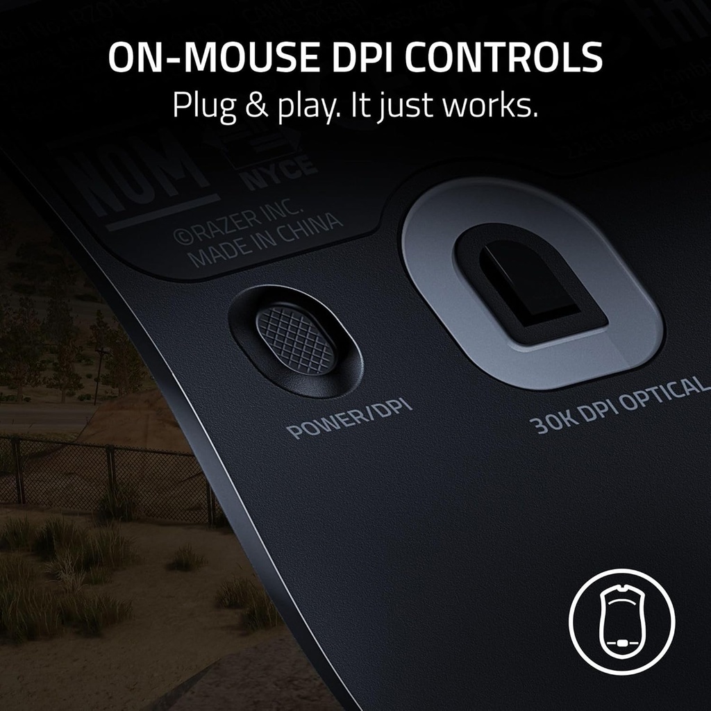 Razer Viper V2 Pro HyperSpeed Wireless Gaming Mouse, 59g Ultra Lightweight, Optical Switches Gen-3-30K DPI Optical Sensor, 90 Hour Battery - PUBG Edition