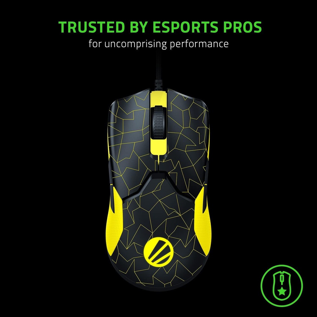 Razer Viper 8KHz Ambidextrous Esports Wired Gaming Mouse - Black/Yellow
