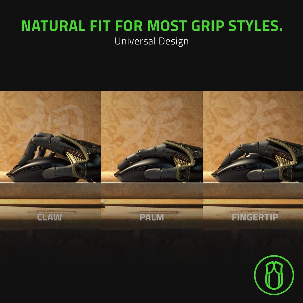 Razer Orochi V2 Mobile Wireless Gaming Mouse Ultra Lightweight, 2 Wireless Modes, Up to 950hrs Battery Life, Mechanical Switches, 5G Advanced 18K DPI Optical Sensor - Black