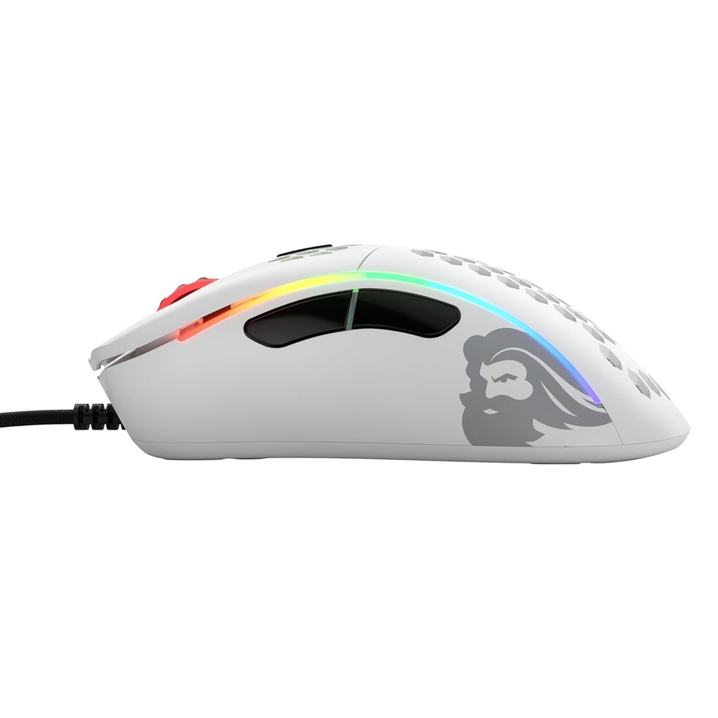 Glorious Model O Minus 12,000 DPI Wired Gaming Mouse (58g) - Matte White
