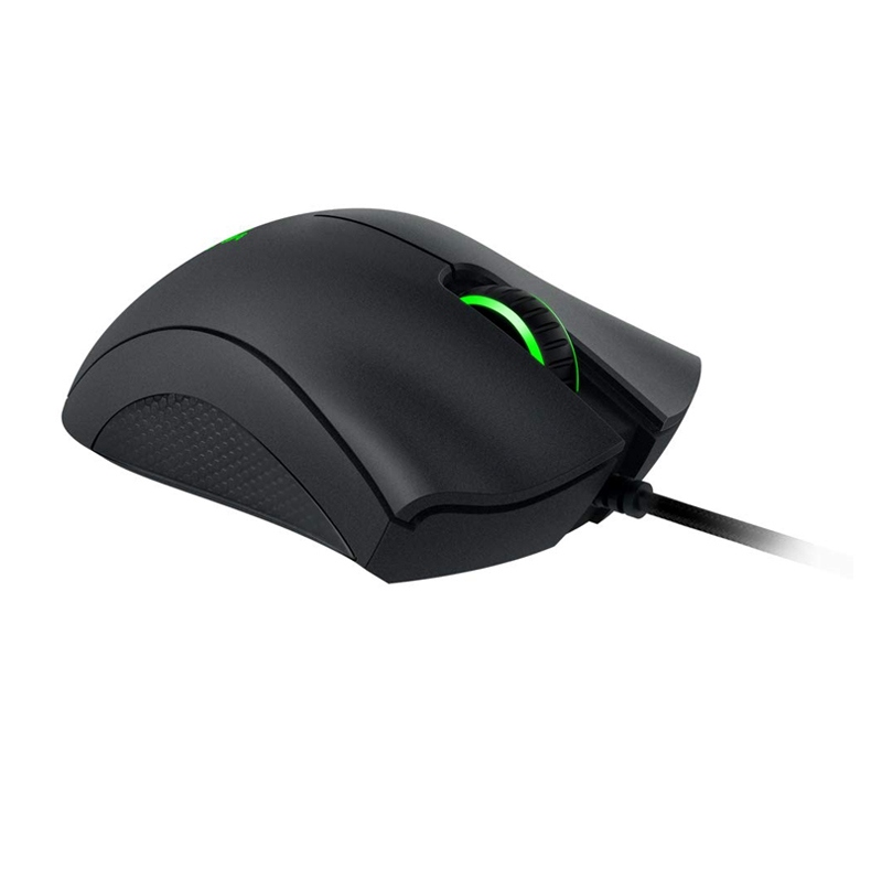 Razer DeathAdder Essential Gaming Mouse: 6400 DPI Optical Sensor, 5 Programmable Buttons, Mechanical Switches, Rubber Side Grips - Black