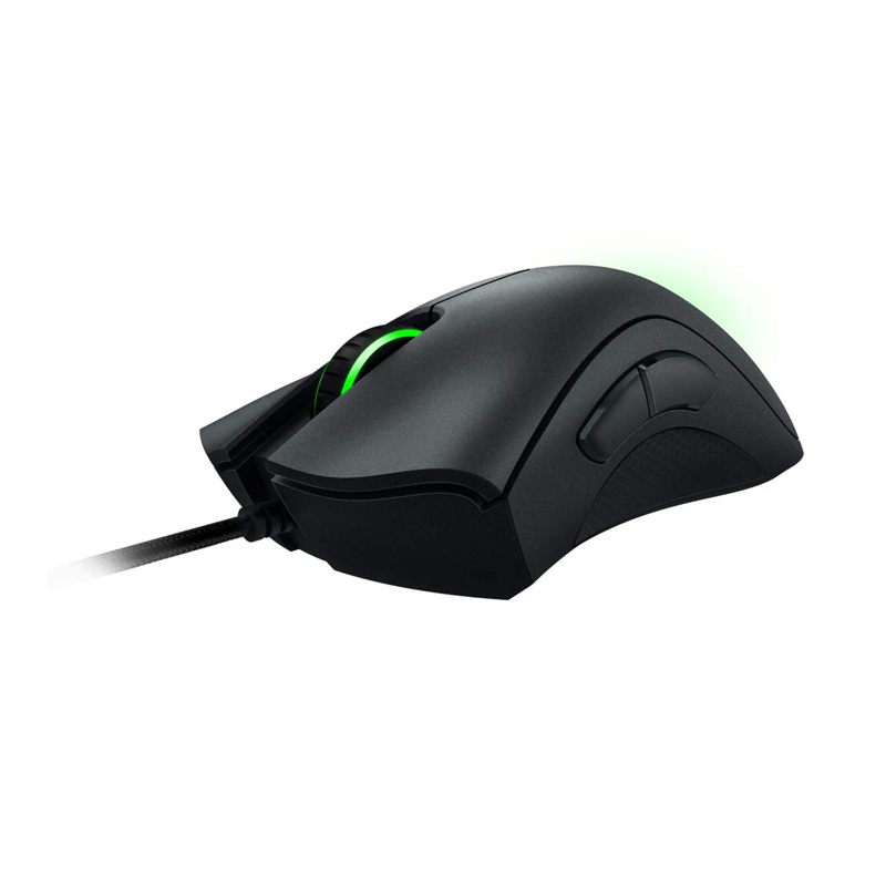 Razer DeathAdder Essential Gaming Mouse: 6400 DPI Optical Sensor, 5 Programmable Buttons, Mechanical Switches, Rubber Side Grips - Black