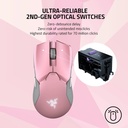 Razer Viper Ultimate Wireless/Wired 20,000 DPI Chroma RGB Gaming Mouse with Charging Dock - Quartz
