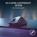 Razer DeathAdder V3 Pro Ultra-Lightweight Wireless/Wired Ergonomic Esports Mouse Up to 90 Hours Battery Life - Black