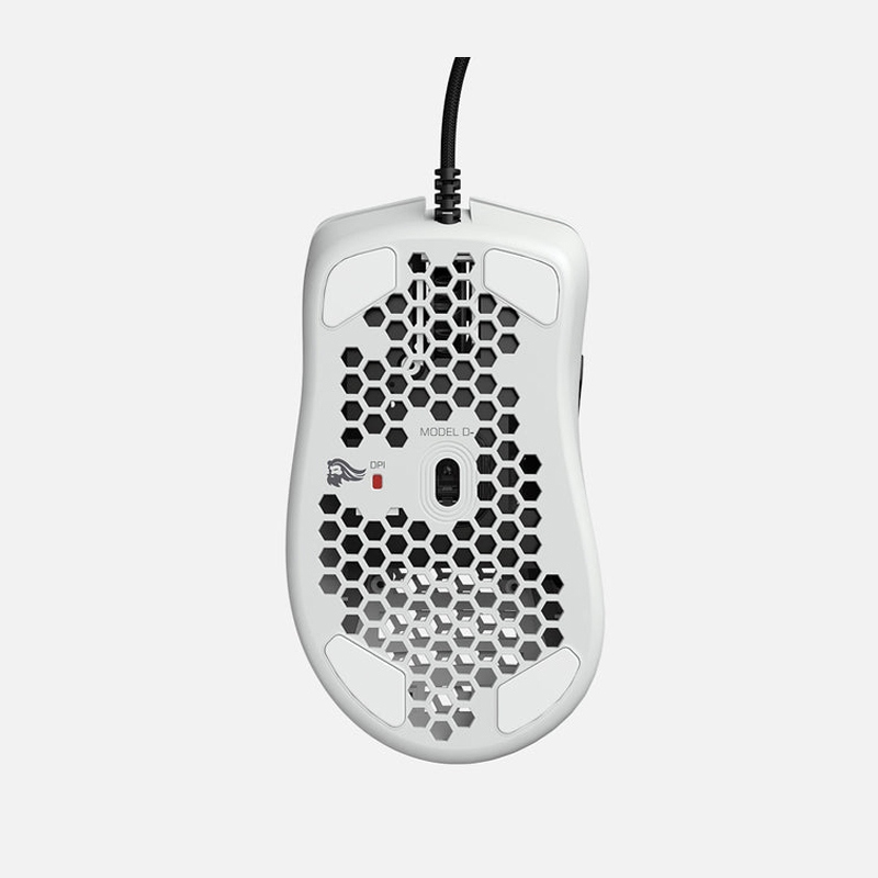 Glorious Model D Minus 12,000 DPI Wired Gaming Mouse (62g) - Glossy White