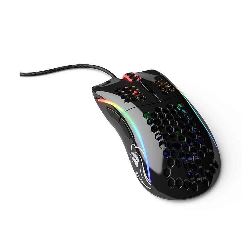 Glorious Model D Minus 12,000 DPI Wired Gaming Mouse (62g) - Glossy Black