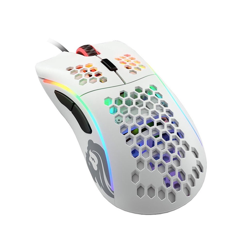 Glorious Model D Minus 12,000 DPI Wired Gaming Mouse (61g) - Matte White