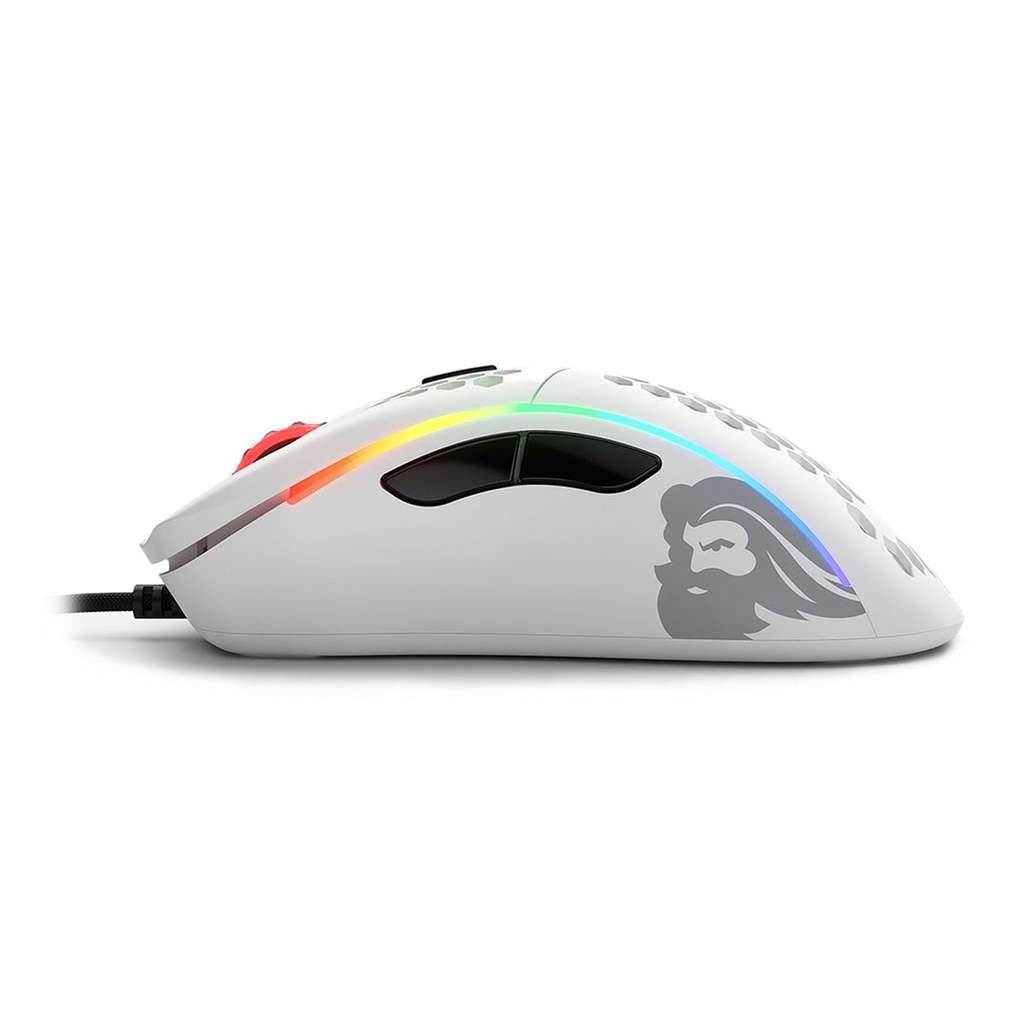 Glorious Model D Minus 12,000 DPI Wired Gaming Mouse (61g) - Matte White