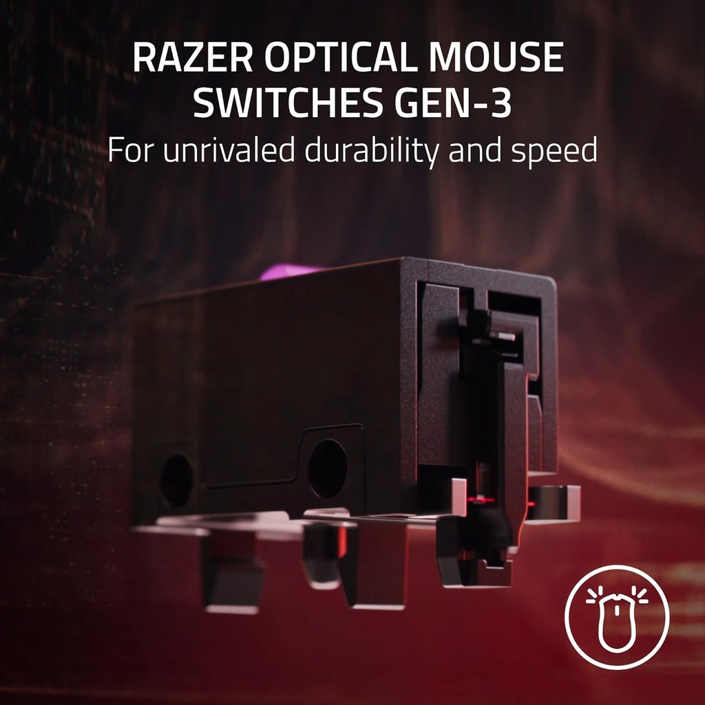 Razer Cobra Pro HyperSpeed Wireless/Bluetooth/Wired 30K DPI Gaming Mouse, 10 Customizable Control Focus Gen-3 Switches, Up to 170 Hrs Bluetooth/100 Hrs on Hyperspeed Wireless - White