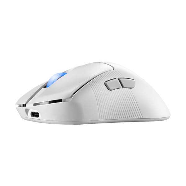 Asus Rog keris Ace II Wireless/Bluetooth RGB Gaming Mouse with 42,000 DPI OutStanding 90-Hour Battery Life - White