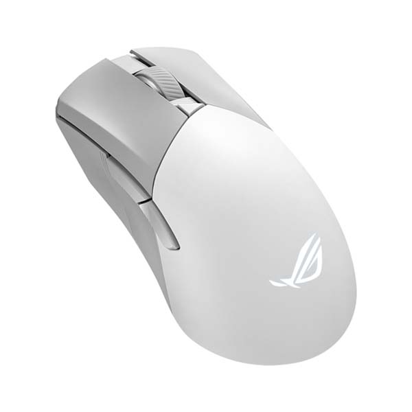 Asus P711 Rog Gladius III Aim Point Wireless/Bluetooth DPI 36,000 Out Standing 119-Hour Battery Life (79 Gram) Gaming Mouse - White