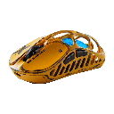GravaStar Mercury X Pro Magnesium Alloy Frame Wireless/Bluetooth/Wired Gaming Mouse Special Edition - Battle Worn Yellow
