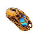 GravaStar Mercury X Pro Magnesium Alloy Frame Wireless/Bluetooth/Wired Gaming Mouse Special Edition - Battle Worn Yellow