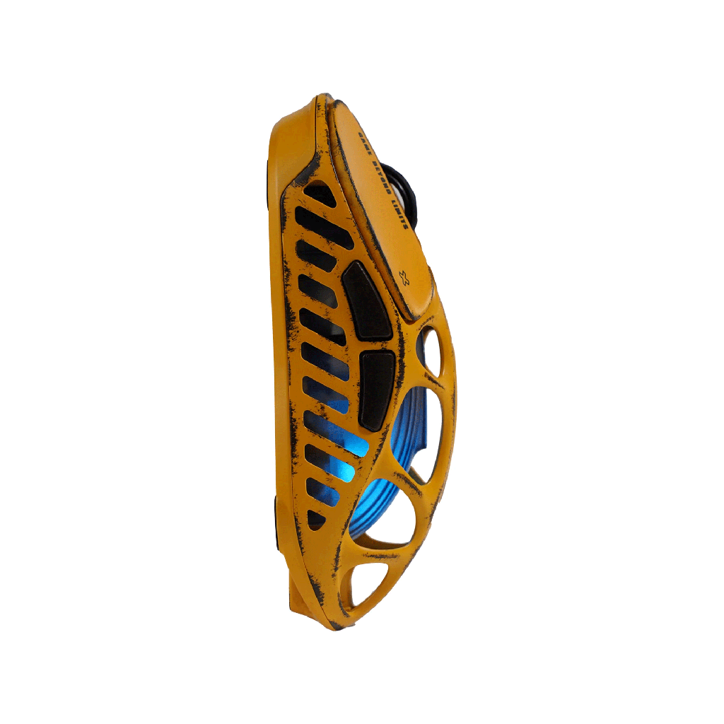 GravaStar Mercury X Magnesium Alloy Frame Wireless/Bluetooth/Wired Gaming Mouse Special Edition - Battle Worn Yellow