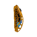 GravaStar Mercury X Magnesium Alloy Frame Wireless/Bluetooth/Wired Gaming Mouse Special Edition - Battle Worn Yellow