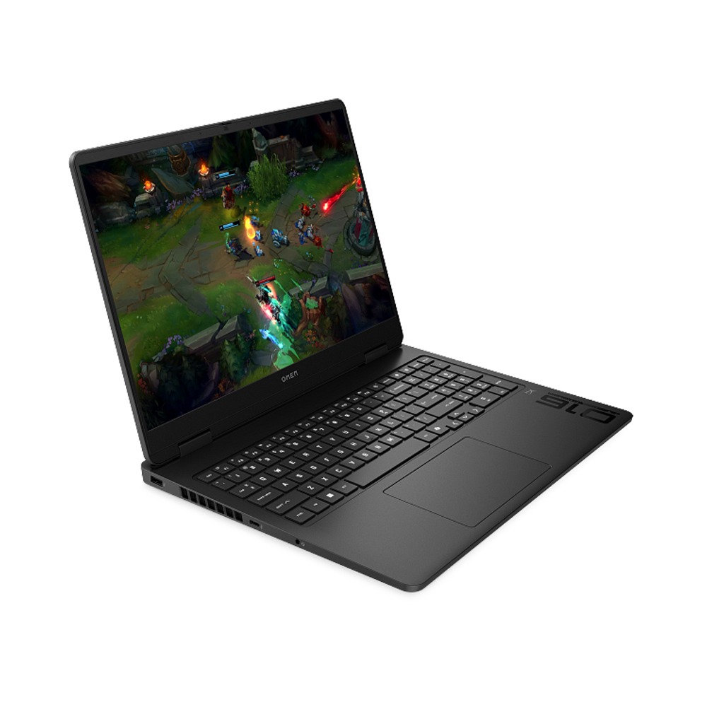 HP Omen (16-AM0002NE) Gaming Laptop, Intel Core 5-210H Processor, 16GB DDR5 RAM, 512GB NVMe SSD, RTX 5050 8GB GPU, 16" 2K IPS 144 Hz Display, Backlit Keyboard, Windows 11 Pro (License), Shadow Black