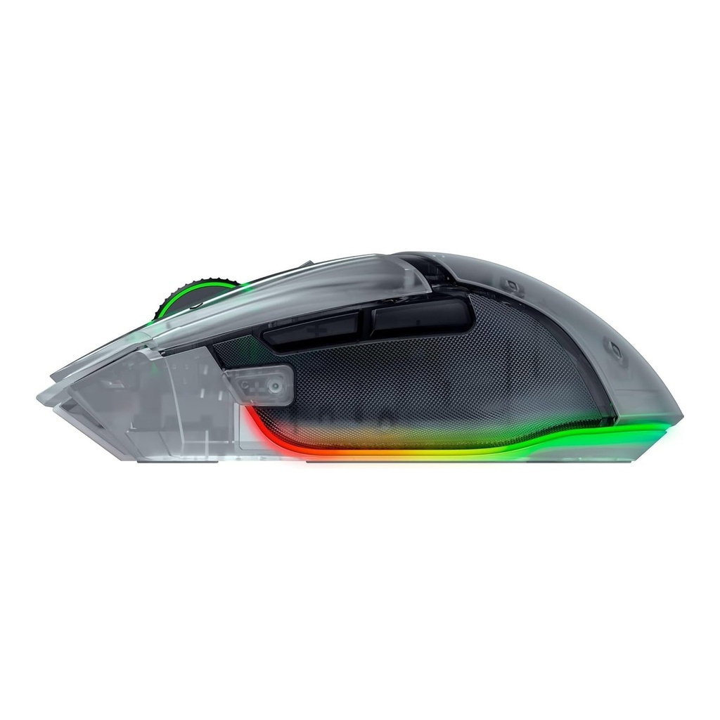 Razer Basilisk V3 Pro Phantom White – Wireless/BT/Wired 35K DPI Optical Sensor HyperSpeed RGB Gaming Mouse – Upto 210 Hrs Battery Life -| RZ01-05240400-R3G1