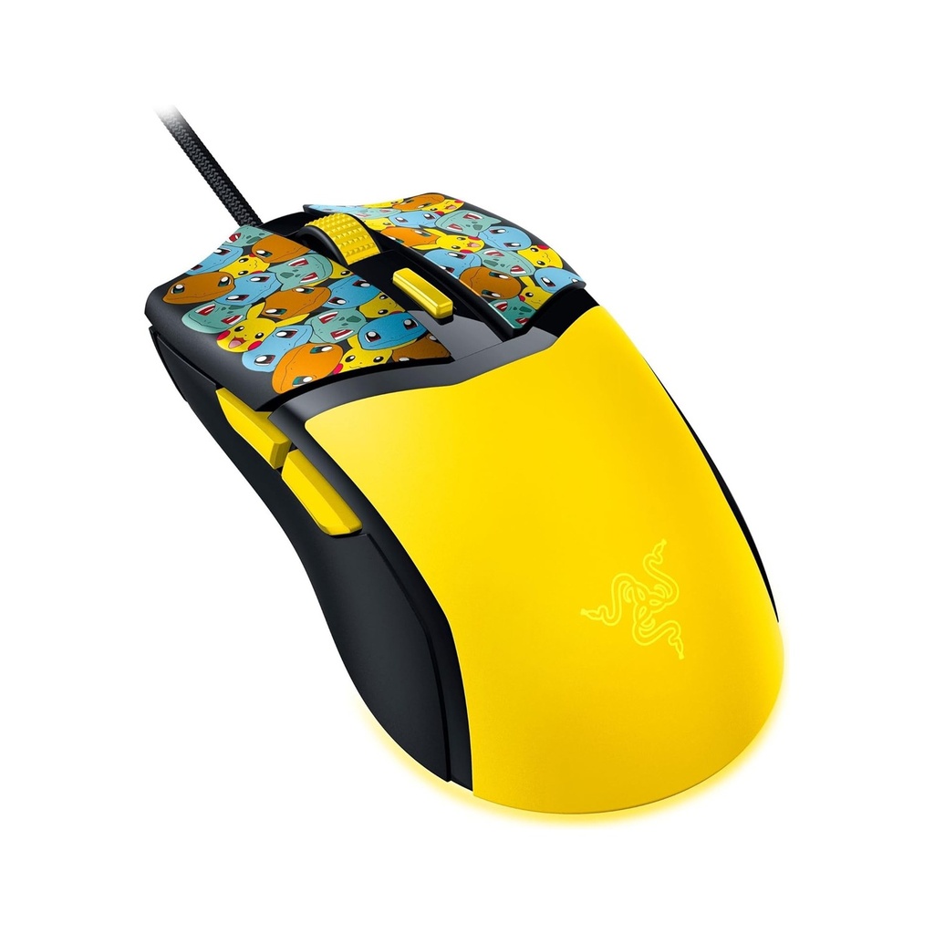 Razer Cobra Pokémon Edition, 58g Lightweight Wired Gaming Mouse, 8500 DPI Sensor, Optical Mouse Switches 3th Gen, Chroma Lighting with Gradient Underglow, Speedflex Cable, Pokémon Kanto | RZ01-04650400-R3M1