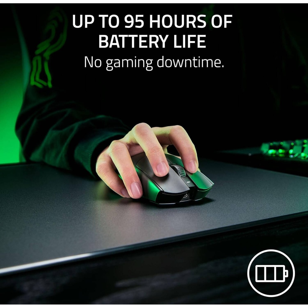 Razer Viper V3 Pro Wireless/Wired Gaming Mouse, 54g Lightweight Design, 35K Gen 2 DPI Optical Sensor, Up To 95H Battery Life, Optical Mouse Switches Gen 3, Black | RZ01-05120100-R3G1