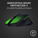 Razer Basilisk Mobile Portable Ergonomic Wireless/Bluetooth Gaming Mouse, Upto 105Hr, Focus X 18K Optical Sensor - Black