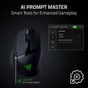 Razer Basilisk Mobile Portable Ergonomic Wireless/Bluetooth Gaming Mouse, Upto 105Hr, Focus X 18K Optical Sensor - Black
