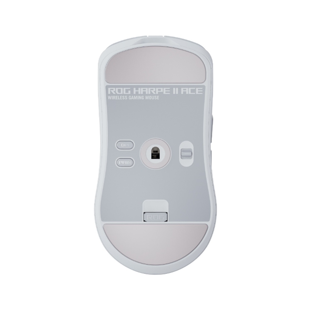 Asus Rog Harpe II Ace Wireless/Bluetooth/Wired Gaming Mouse Ultra Light Weight (48-Gram) 42,000 DPI, ROG AimPoint Pro, Up to 8000 Hz, White | 90MP0490-BMUA10