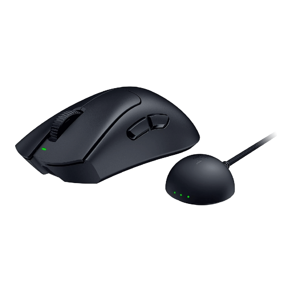 Razer DeathAdder V4 Pro Wireless Gaming Mouse: 56g Lightweight - HyperSpeed Wireless Gen-2 - Optical Scroll Wheel - Optical Switches Gen-4 - Focus Pro 45K Sensor Gen-2 - Up to 150 Hr Battery, Black | RZ01-05330100-R3G1