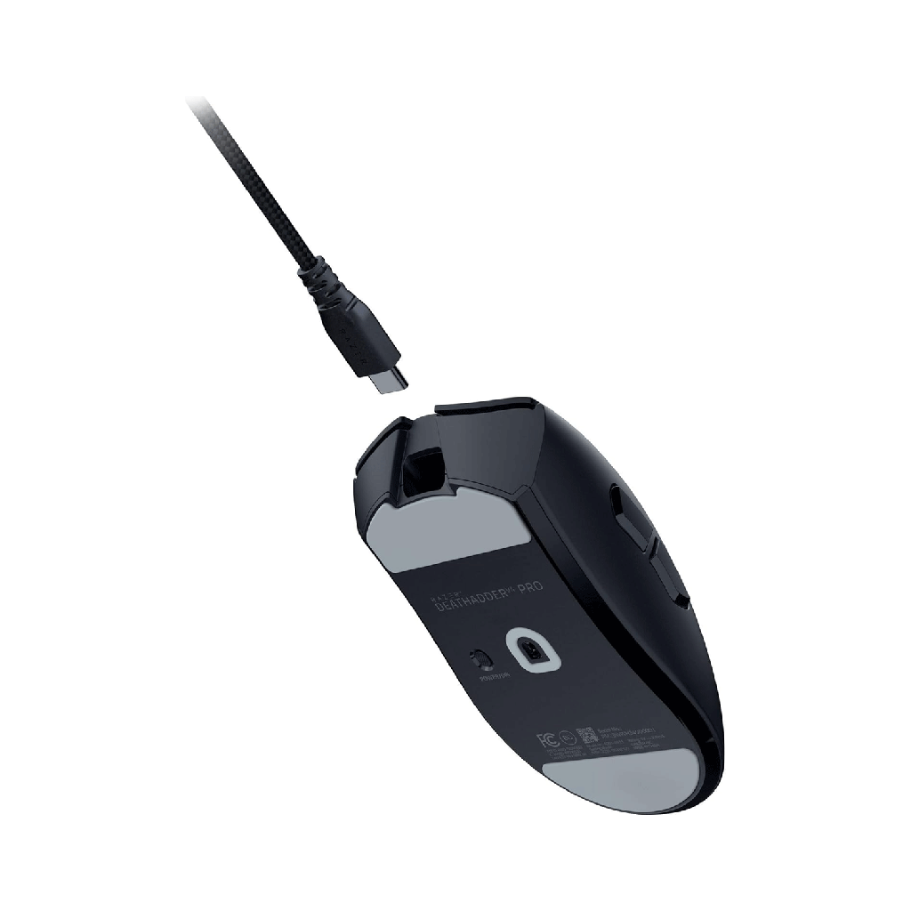 Razer DeathAdder V4 Pro Wireless Gaming Mouse: 56g Lightweight - HyperSpeed Wireless Gen-2 - Optical Scroll Wheel - Optical Switches Gen-4 - Focus Pro 45K Sensor Gen-2 - Up to 150 Hr Battery, Black | RZ01-05330100-R3G1