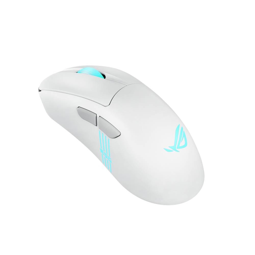 Asus ROG Keris II Origin Tri-Mode Wireless/Bluetooth/Wired Gaming Mouse, AimPoint Pro Optical Sensor, 42,000dpi Max, 8000Hz Polling Rate, White | 90MP04A0-BMUA10
