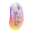SteelSeries Aerox 3 Wireless/Bluetooth Limited Edition Ghost Ultra LightWeight Gaming Mouse 18,000 CPI, 200Hr Battery Life - White