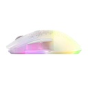 SteelSeries Aerox 3 Wireless/Bluetooth Limited Edition Ghost Ultra LightWeight Gaming Mouse 18,000 CPI, 200Hr Battery Life - White