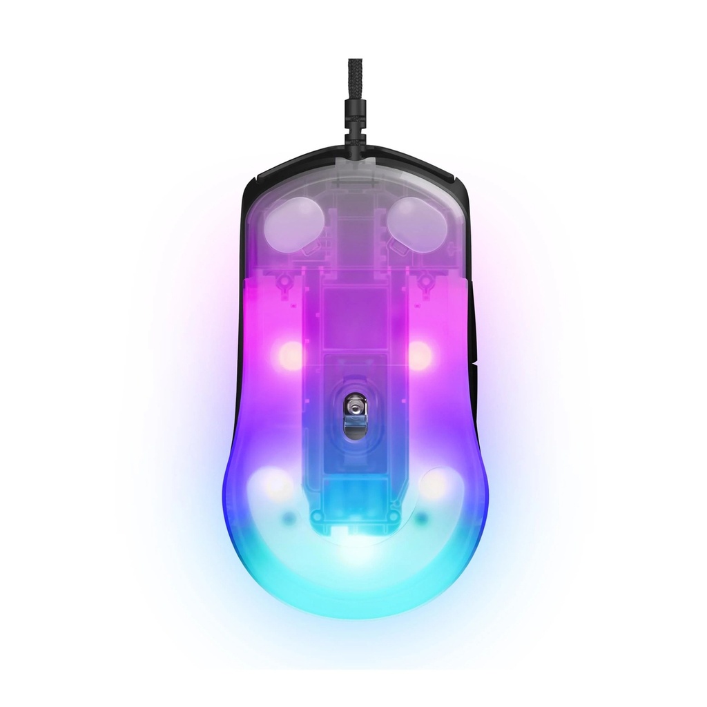 SteelSeries Rival 3 Wired Gaming Mouse LightWeight (77g) 60 Million Clicks 8,500 DPI, 3-Zone RGB - Black