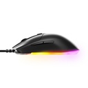 SteelSeries Rival 3 Wired Gaming Mouse LightWeight (77g) 60 Million Clicks 8,500 DPI, 3-Zone RGB - Black