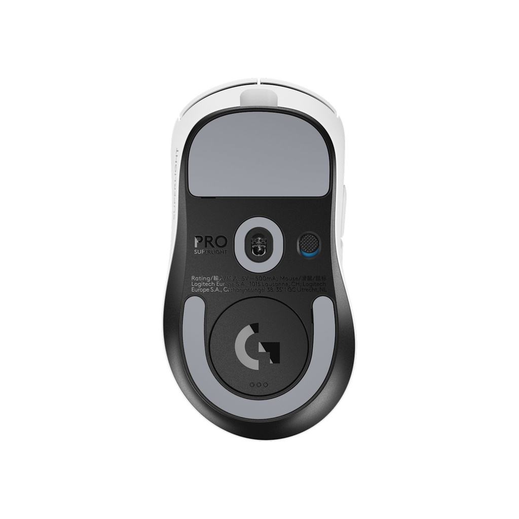 Logitech Pro X SuperLight 2 DEX Wireless/Wired Robust Lightspeed Gaming Mouse, 44,000 DPI Hero 2 Sensor, Upto 95 Hrs Battery Life White