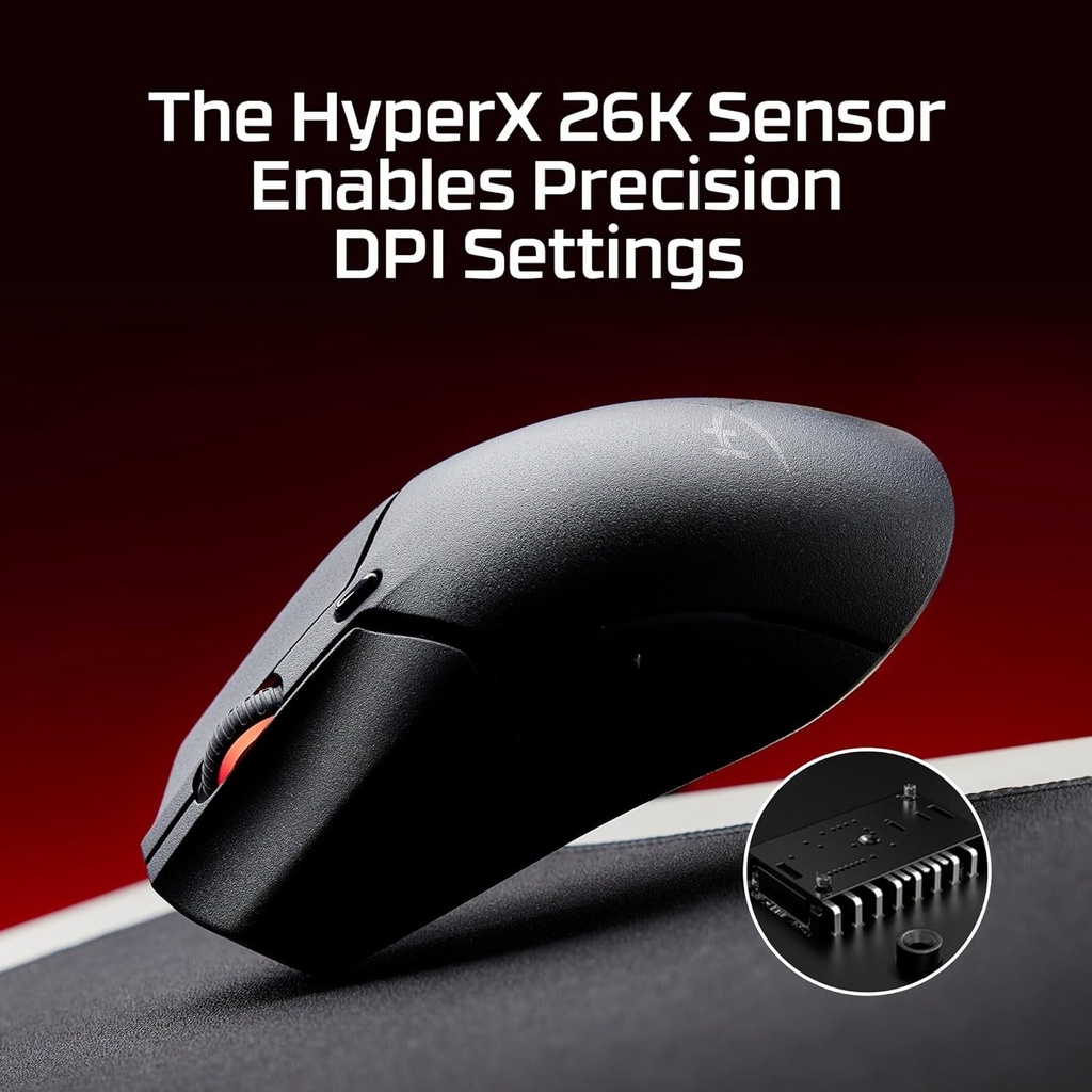 HyperX Haste 2 Mini Wireless Mouse Ultra-LightWeight (59 Gram) 26K Sensor 26,000 DPI For PC,Play Station, Xbox Series X|S & Xbox One