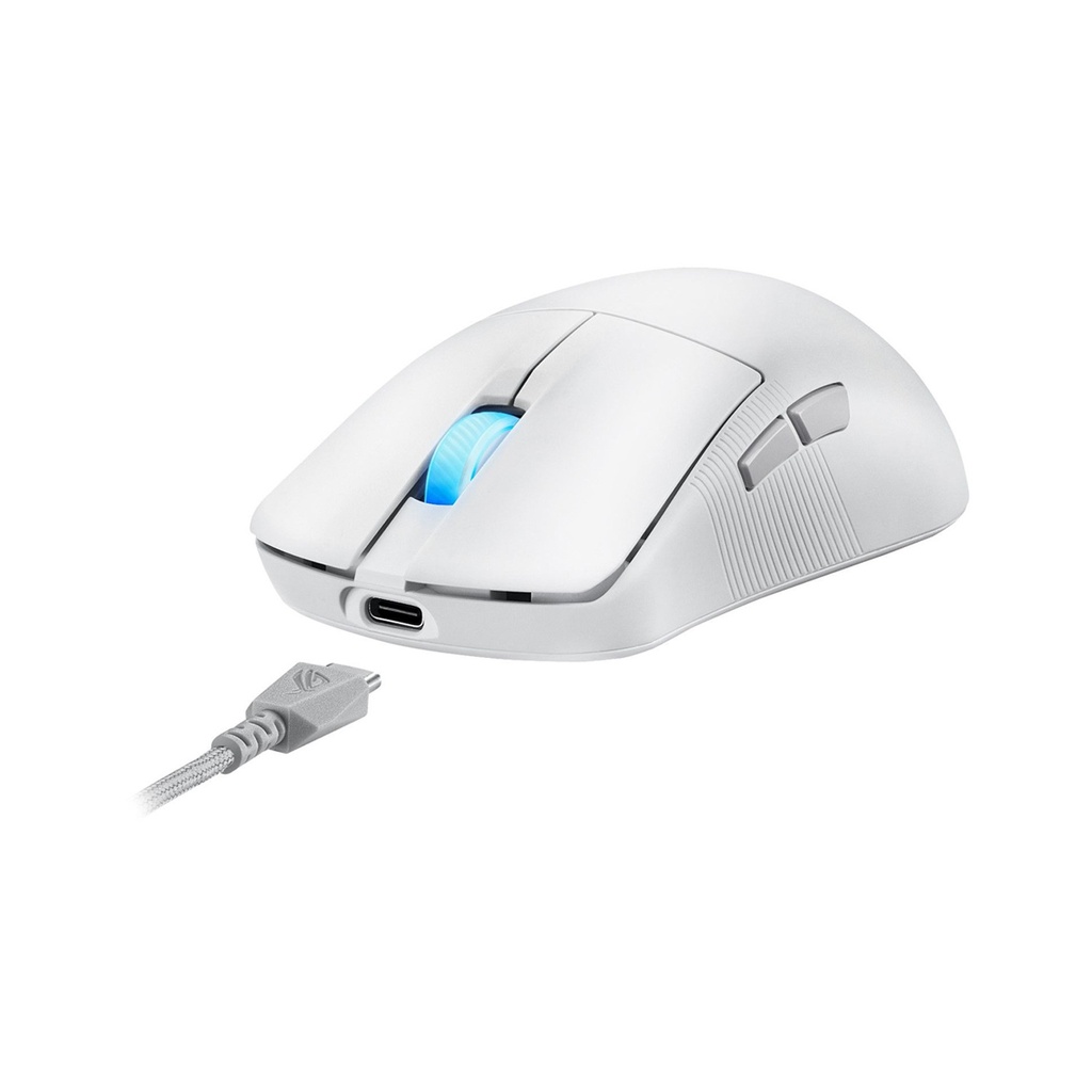 Asus Rog Harpe Ace Mini Wireless/Bluetooth, UltraLight 49-Gram, Near-Zero Latency, 42,000 DPI - White