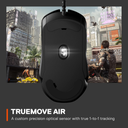 SteelSeries Rival 5 Precision Multi-Genre Prism RGB Wired Gaming Mouse, Ergonomic 9 Programmable Buttons 18,000 CPI, Perfect For all Battle Royale, FPS, MOBA,MMO & Fast-Paced Games, True Move Air Optical Gaming Sensor - Black